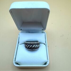 Women’s 925 Sterling Silver Rope Ring Size 6.75